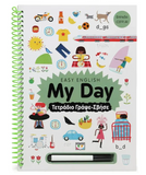 Easy English: My Day τετράδιο γράψε-σβήσε