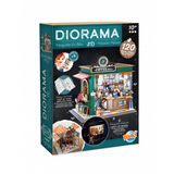 DIY 3D Ξύλινη Κατασκευή "Café Diorama"