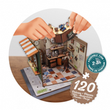 DIY 3D Ξύλινη Κατασκευή "Café Diorama"