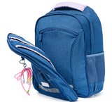 Τσάντα πλάτης δημοτικού Yolo Denim Bow 2in1