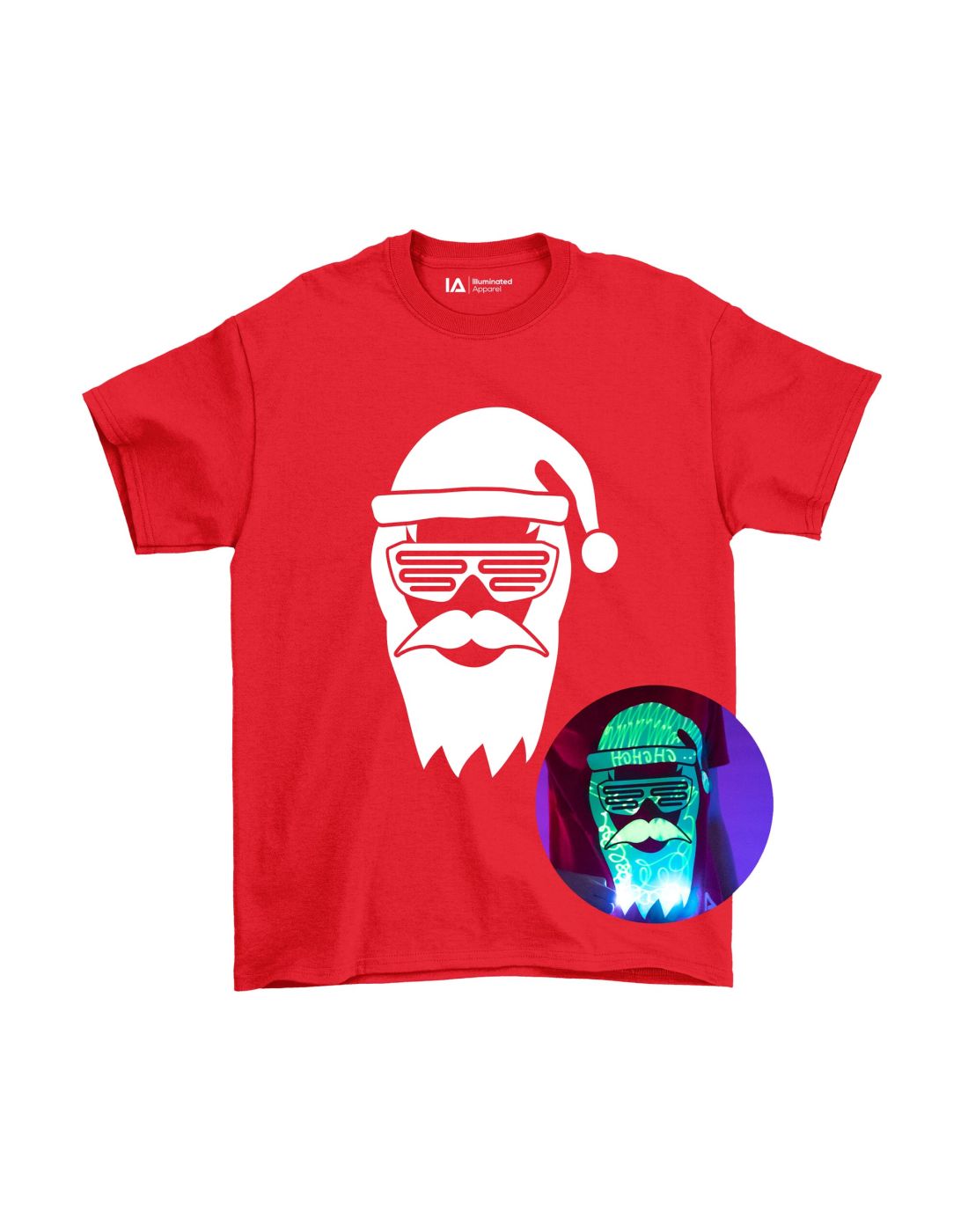 Interactive Glow In The Dark T-Shirt Cool Santa 5-6 ετών