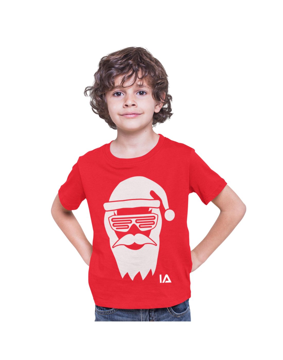 Interactive Glow In The Dark T-Shirt Cool Santa 5-6 ετών