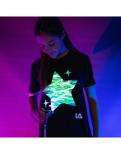 Interactive Glow In The Dark T-Shirt Sparkling Star 3-4 ετών