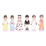 Ξύλινη μαγνητική κούκλα ντυσίματος - Charlotte