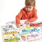 Παζλ 60 τμχ. οχήματα ( Moto jumbo puzzle cars )