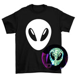 Halloween Glow In The Dark T-Shirt alien 3-4 ετών