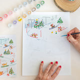 Κιτ ζωγραφικης με αριθμους σκι