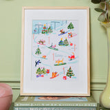 Κιτ ζωγραφικης με αριθμους σκι