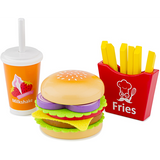 Ξύλινο Σετ Παιχνιδιού Fast Food