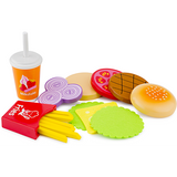 Ξύλινο Σετ Παιχνιδιού Fast Food
