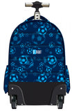 Τσάντα trolley δημοτικού blue soccer balls