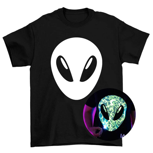 Halloween Glow In The Dark T-Shirt Alien 12-14 ετών