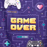 Πετσέτα θαλάσσης Game Over Microfibre