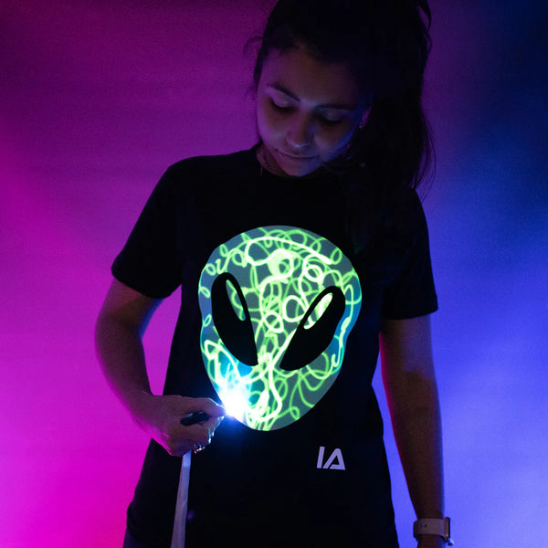 Halloween Glow In The Dark T-Shirt alien 12-14 ετών