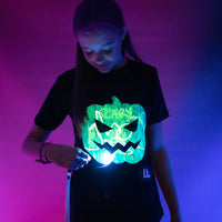 Halloween Glow In The Dark T-Shirt pumpkin 9-11 ετών