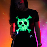 Halloween Glow In The Dark T-Shirt skull 12-14 ετών