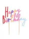 Κερί Happy Birthday Ροζ Pastel