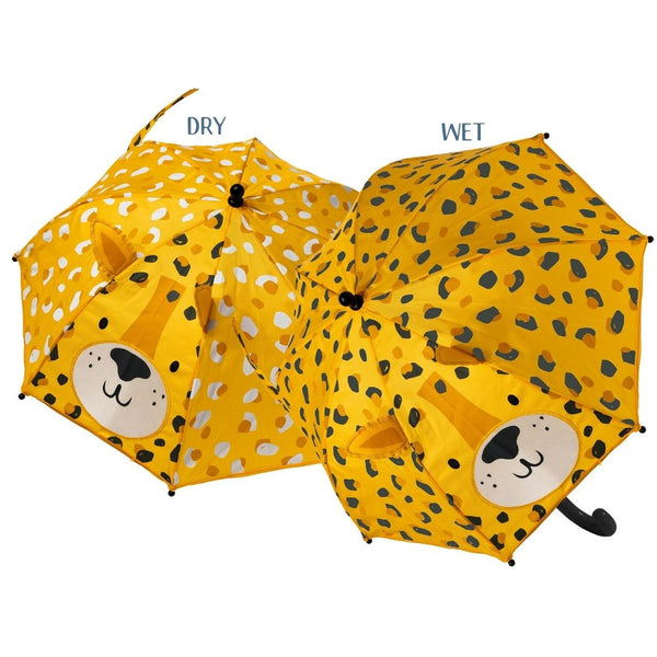 Ομπρέλα που αλλάζει χρώμα leopard