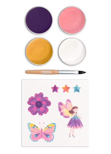 Σετ 4 χρώματα face painting butterfly