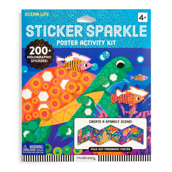 Σετ δραστηριοτήτων με Αφίσα & Αυτοκόλλητα Ocean Life Sticker Sparkle