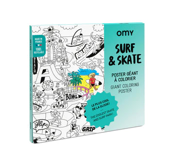 Αφίσα γίγας για ζωγραφική "surf and skate"