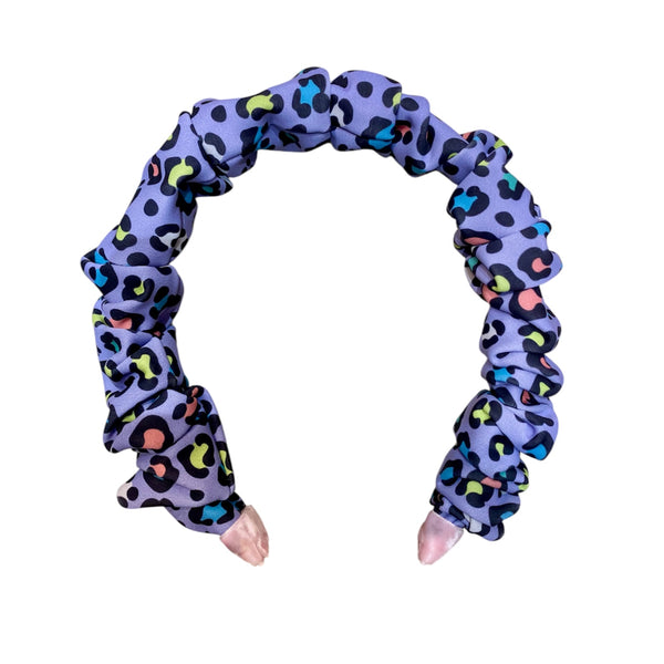 Scrunchieband χρωματιστή λεοπάρ