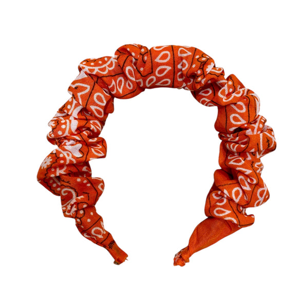 Scrunchieband πορτοκαλί boho