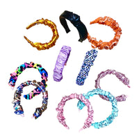 Scrunchieband ροζ boho
