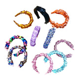 Scrunchieband ροζ boho