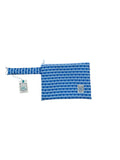 Pouch Αδιάβροχο See My Bag Blue Botanica Pattern Small