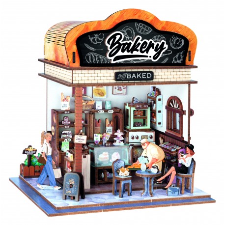 DIY 3D Ξύλινη Κατασκευή "Bakery Diorama"