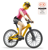 Ποδήλατο mountain bike με γυναίκα ποδηλάτη
