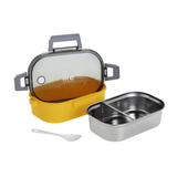 Φαγητοδοχείο 900ml με χώρισμα yellow