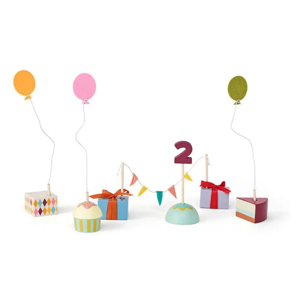 Ξύλινο σετ διακόσμησης γενεθλίων