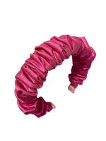 Scrunchie στέκα μεταλιζέ φούξια