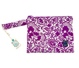 Pouch Αδιάβροχο See My Bag Purple Flowers Large