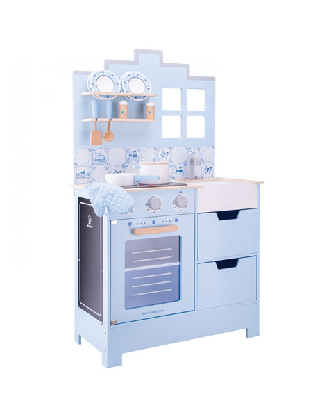 Ξύλινη κουζίνα Delft Blue
