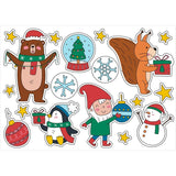 Χριστουγεννιάτικα αυτοκόλλητα που φωτίζουν στο σκοτάδι