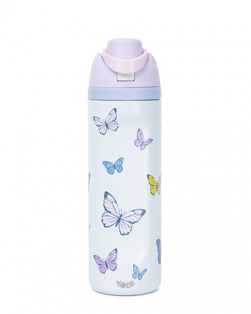 Μπουκάλι Θερμός (2 σε 1) Butterflies 700ml