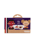 Σετ 3 χρώματα face painting devil & spider