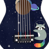 Ξύλινη κιθάρα μπλε 55εκ.