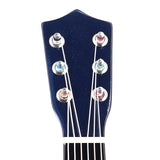 Ξύλινη κιθάρα μπλε 55εκ.