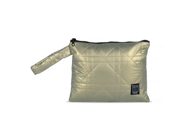 Τσαντάκι see my bag puffer gold (medium)