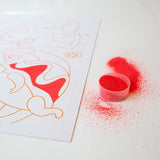 Χειροτεχνία με χρωματιστές σκόνες άμμου - ζωάκια