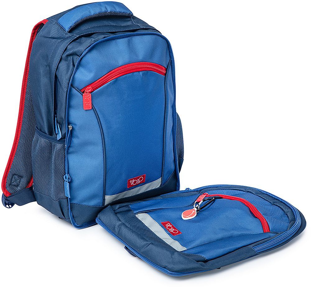 Τσάντα πλάτης δημοτικού Yolo Color Block Blue 2in1