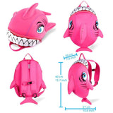 Τσάντα Backpack Crazy Safety Shark Pink