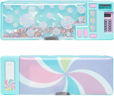 Κασετίνα retro light blue lolipop