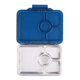 Φαγητοδοχείο Yumbox Stainless Steel Bento Blue Glitter με 4 χωρίσματα