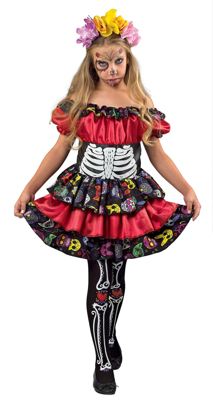 Στολή παιδική Día de los Muertos 14 ετών