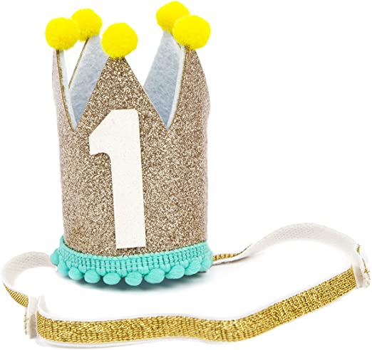 Καπελάκι 1st Birthday Gold Crown